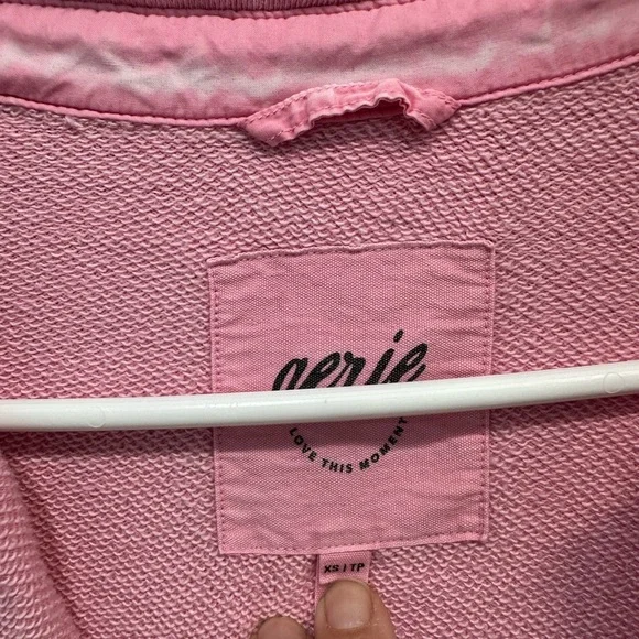 Aerie Light Pink Textured Top - Picture 2 of 2